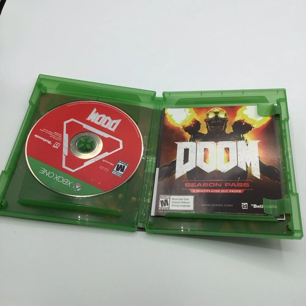 Doom for Microsoft Xbox one video game CIB complete with box